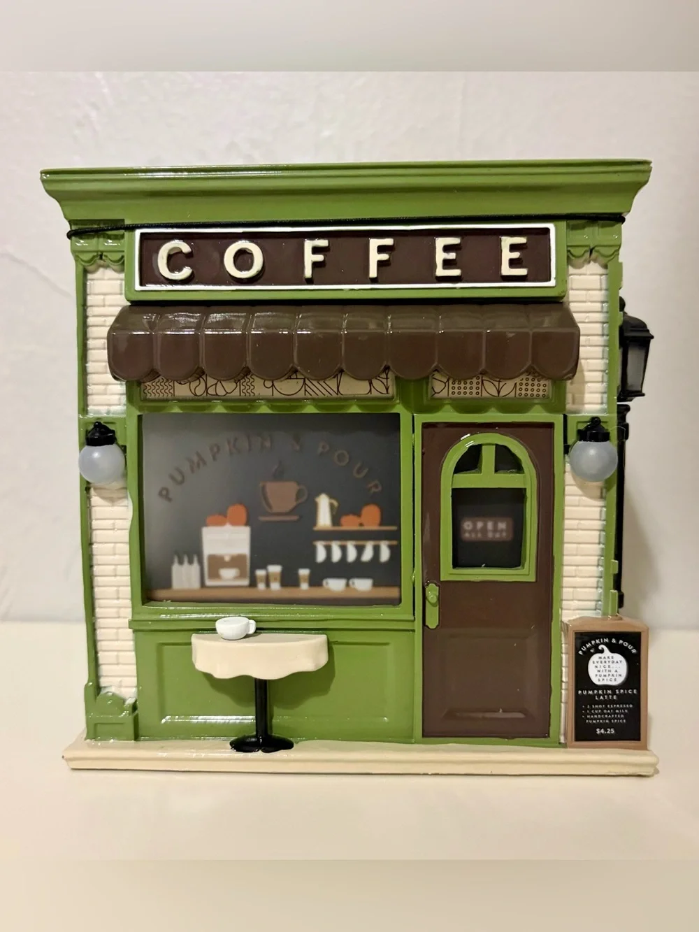 Bath & Body Works Light Up Coffee Shop Bookstore 3-Wick Candle Holder - Picture 6 of 8